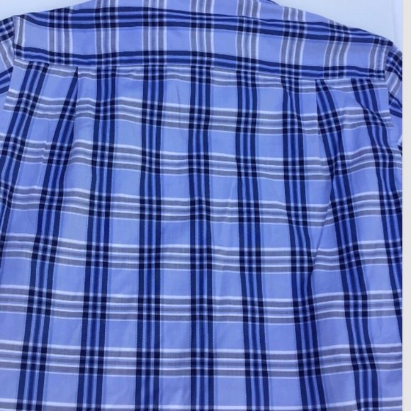 Paul & Shark Yachting blue  checkered cotton shirt Sz 40 made in Italy 🇮🇹 - Picture 11 of 11